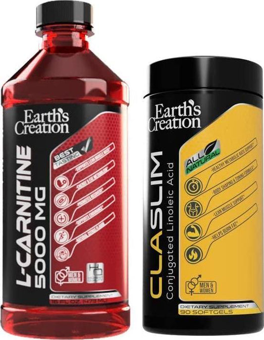Earth's Creation Liquid Carnitine 5000 with CLA Bundle