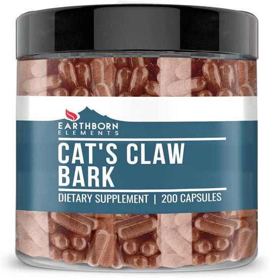Earthborn Elements Cat's Claw Bark (200 Capsules) Traditional South American Herb