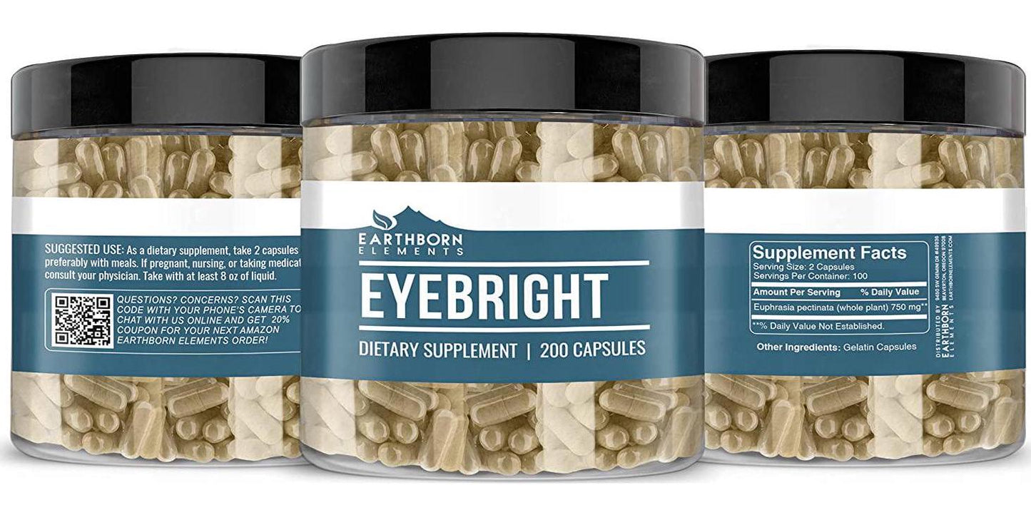 Earthborn Elements Eyebright (200 Capsules), Eye Health, Anti-Inflammatory*