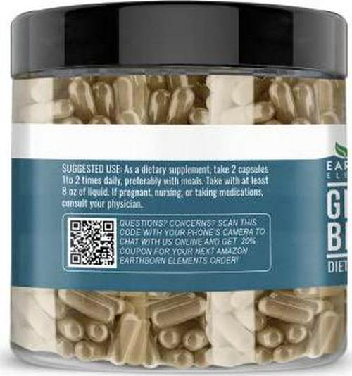 Earthborn Elements Green Coffee Bean Extract 200 Capsules, Pure and Undiluted, No Additives
