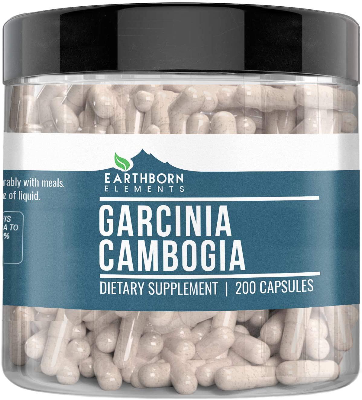 Earthborn Elements Garcinia Cambogia 200 Capsules, Pure and Undiluted, No Additives