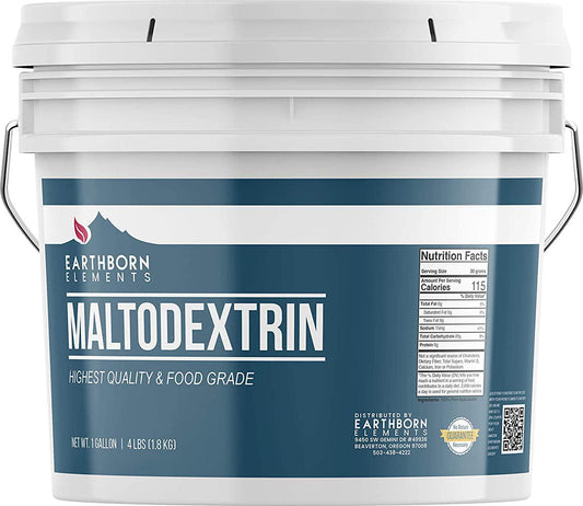 Earthborn Elements Maltodextrin (1 Gallon) Water Soluble, Complex Carbohydrate for Workout Shakes, No Artificial Color or Flavor