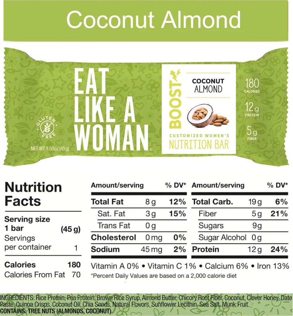 Eat Like A Woman, Plant Based Protein Bar, Protein Cookies, and Book Bundle, Gluten Free, Organic , Dairy Free, 18 Pack and Book