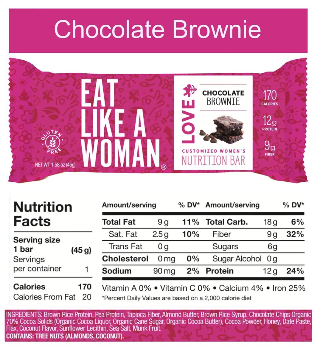 Eat Like A Woman, Plant Based Protein Bar, Protein Cookies, and Book Bundle, Gluten Free, Organic , Dairy Free, 18 Pack and Book