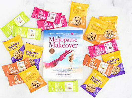 Eat Like A Woman, Plant Based Protein Bar, Protein Cookies, and Book Bundle, Gluten Free, Organic , Dairy Free, 18 Pack and Book