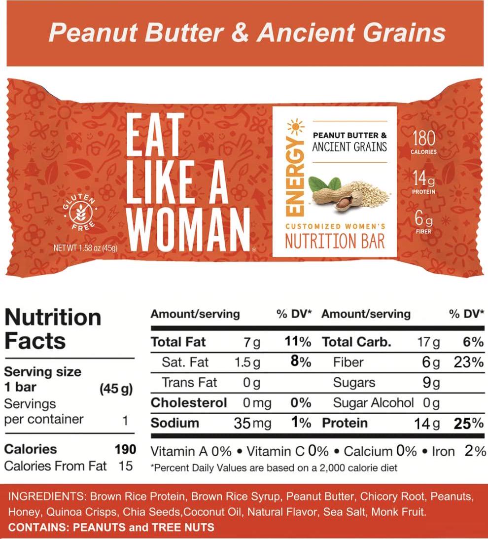 Eat Like A Woman, Plant Based Protein Bar, Protein Cookies, and Book Bundle, Gluten Free, Organic , Dairy Free, 18 Pack and Book