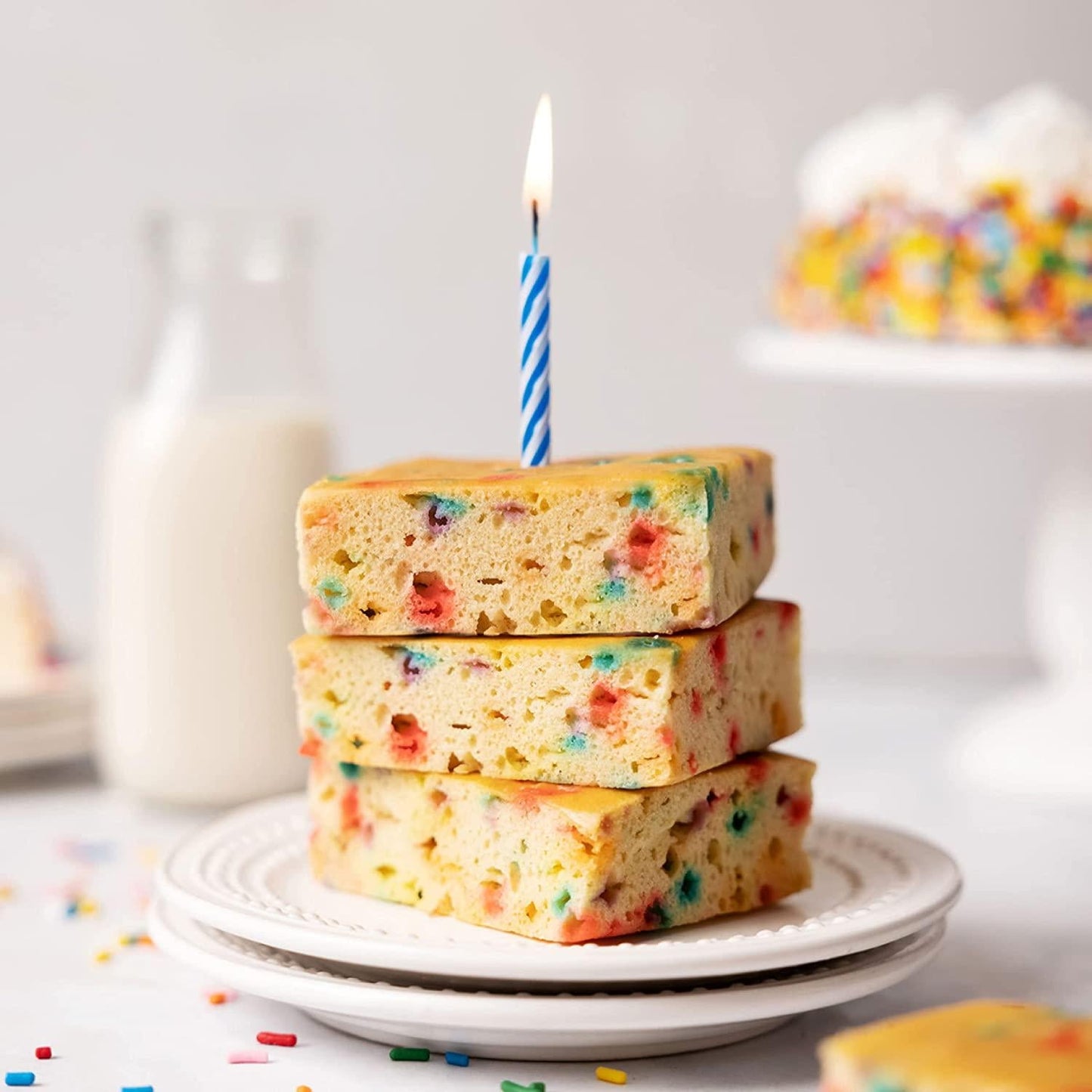 Eat Me Guilt Free Birthday Cake Protein-Packed Brownie - 14G Protein, Low Carb, Keto-Friendly, Low Sugar, Non GMO, No preservatives, Low Calorie Snack or Dessert | 12 Count