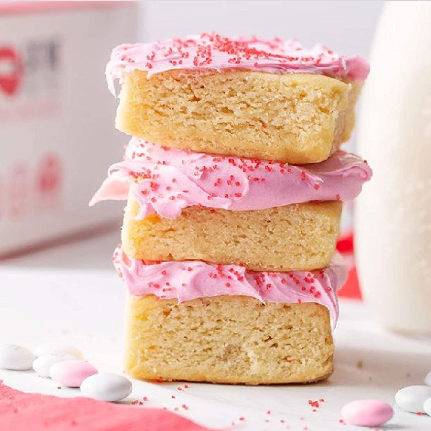 Eat Me Guilt Free Blondie Protein-Packed Brownie - 14G Protein, Low Carb, Keto-Friendly, Low Sugar, Non GMO, No preservatives, Low Calorie Snack or Dessert | 12 Count