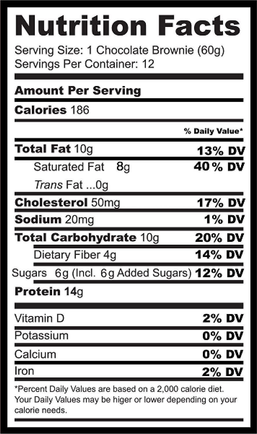 Eat Me Guilt Free Peanut Butter Bliss Protein-Packed Brownie - 14G Protein, Low Carb, Keto-Friendly, Low Sugar, Non GMO, No preservatives, Low Calorie Snack or Dessert | 12 Count