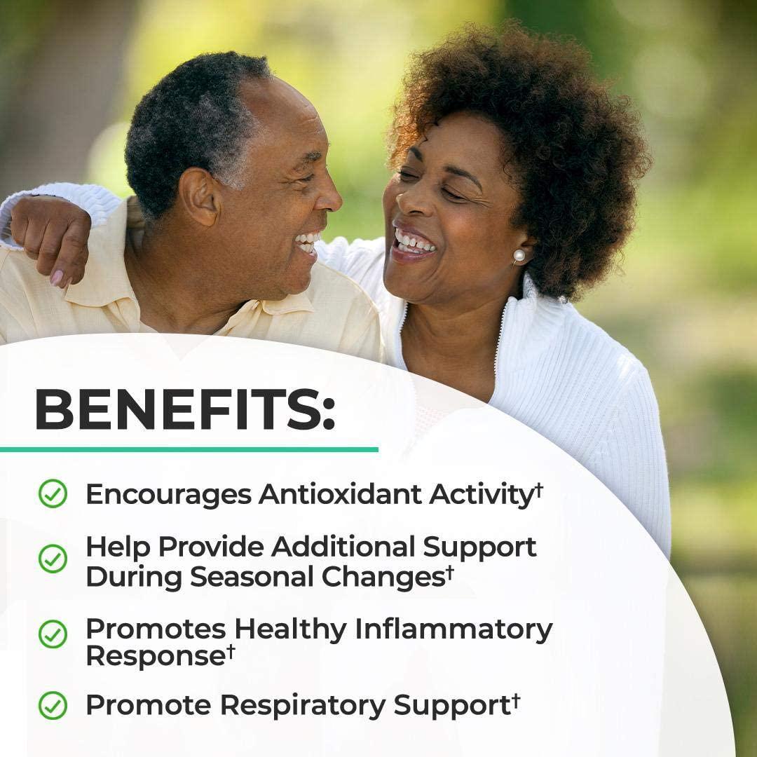 Echinacea Complex with Goldenseal - Herbal Supplement with Goldenseal, Ginger, 2 Types of Echinacea - Reduces Symptom Duration - Powerful Seasonal Support - 60 Capsules