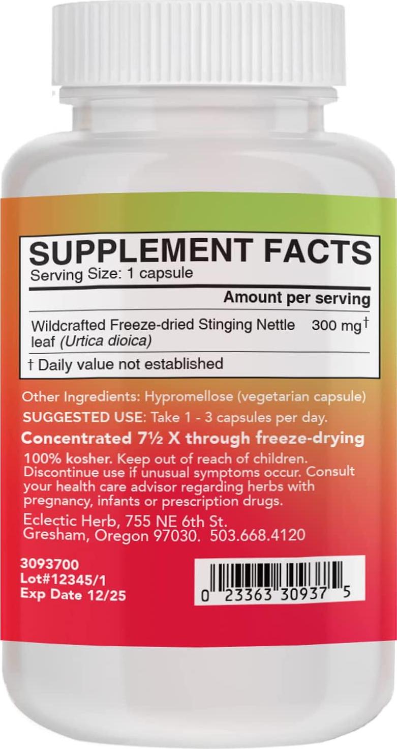 Eclectic Institute Nettle 300 mg 90 Veggie Caps