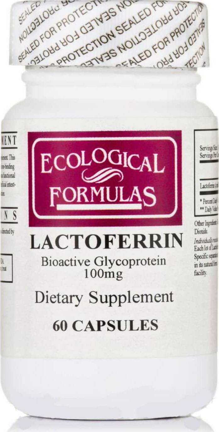 Ecological Formulas- Lactoferrin 100 mg 60 caps