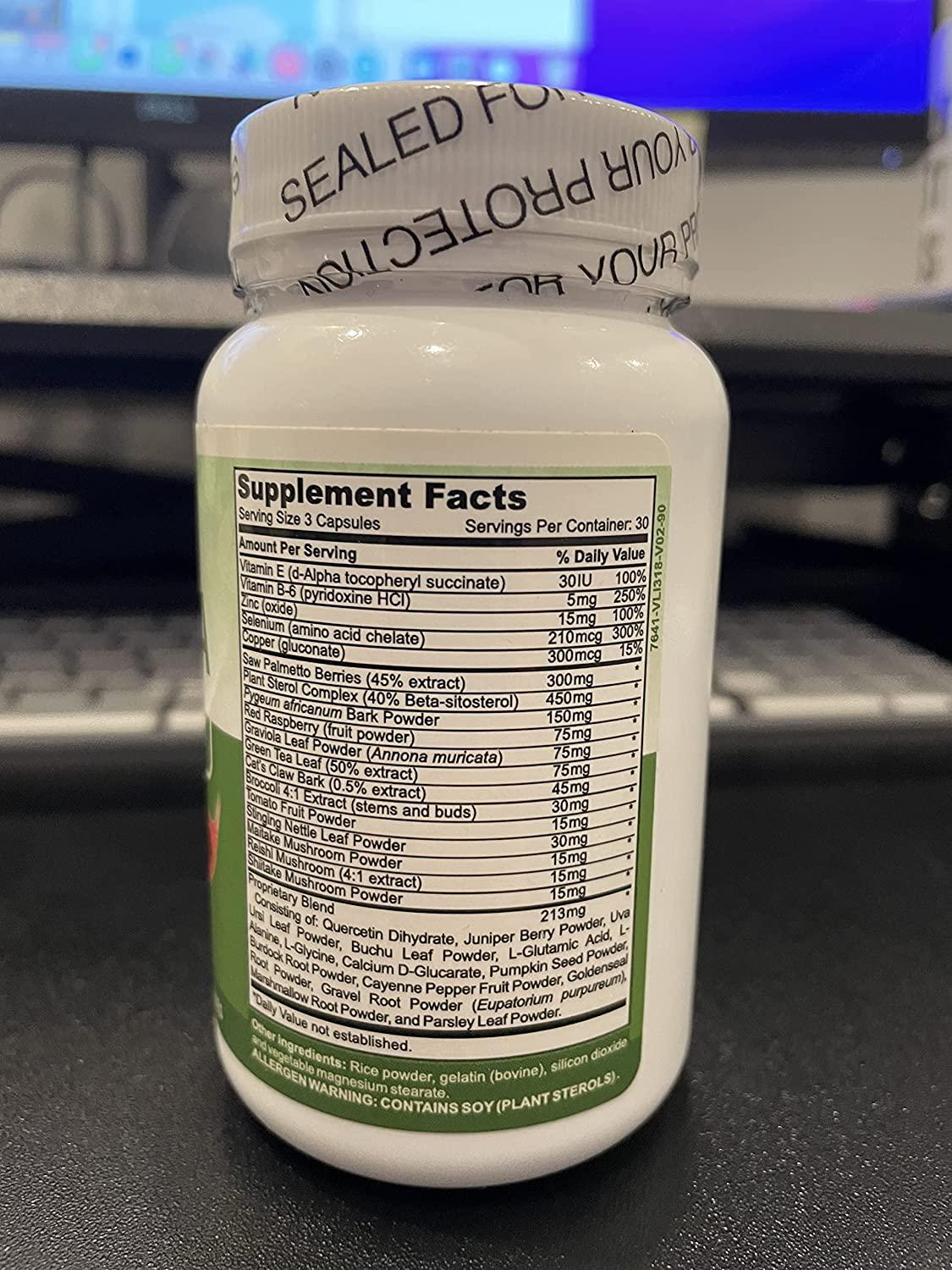 Eden Formulations Virprosta Natural Prostate Support - Health Supplement for Men - Enhance Urine Flow, Relieve Urinary Pain, Maintain Healthy Prostate Gland Size - 33 Active Ingredients - 90 Capsules