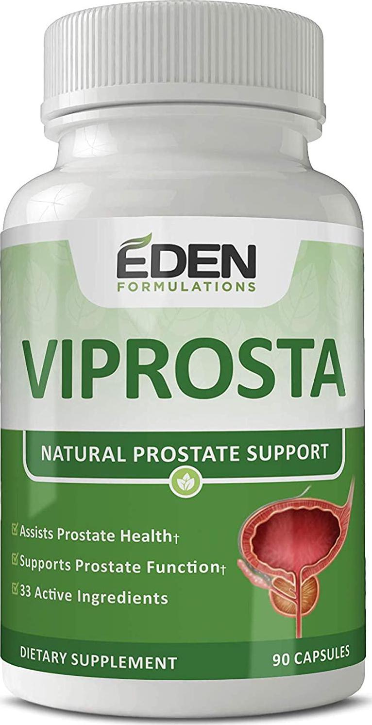 Eden Formulations Virprosta Natural Prostate Support - Health Supplement for Men - Enhance Urine Flow, Relieve Urinary Pain, Maintain Healthy Prostate Gland Size - 33 Active Ingredients - 90 Capsules