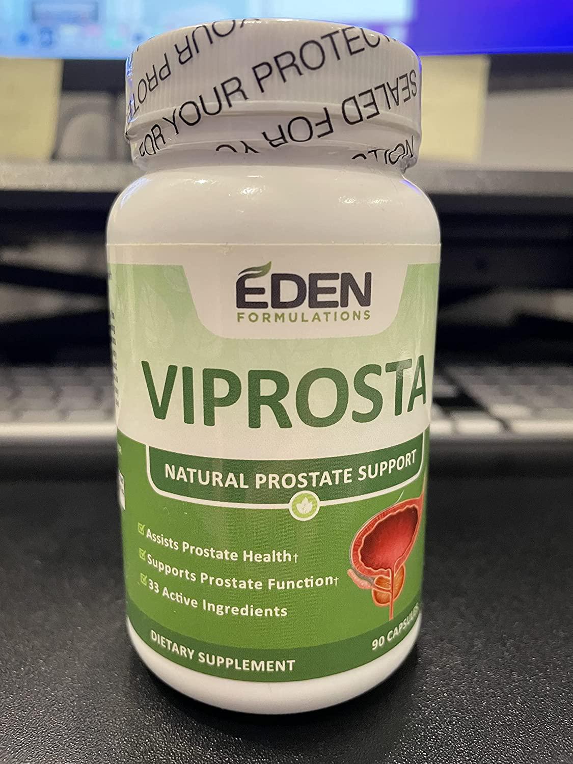 Eden Formulations Virprosta Natural Prostate Support - Health Supplement for Men - Enhance Urine Flow, Relieve Urinary Pain, Maintain Healthy Prostate Gland Size - 33 Active Ingredients - 90 Capsules