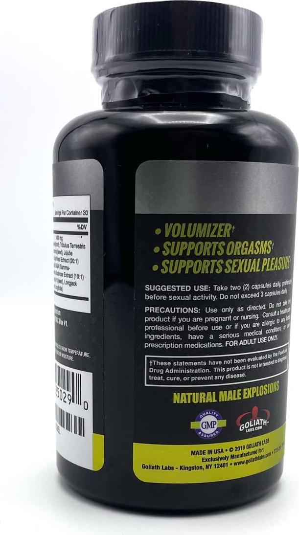 Ejaculoid Enhancing Pills (60 Capsules) - Enlargement Booster for Men - Increase Size, Strength, Stamina - Energy, Mood, Endurance Boost - All Natural Performance Supplement - Made in USA