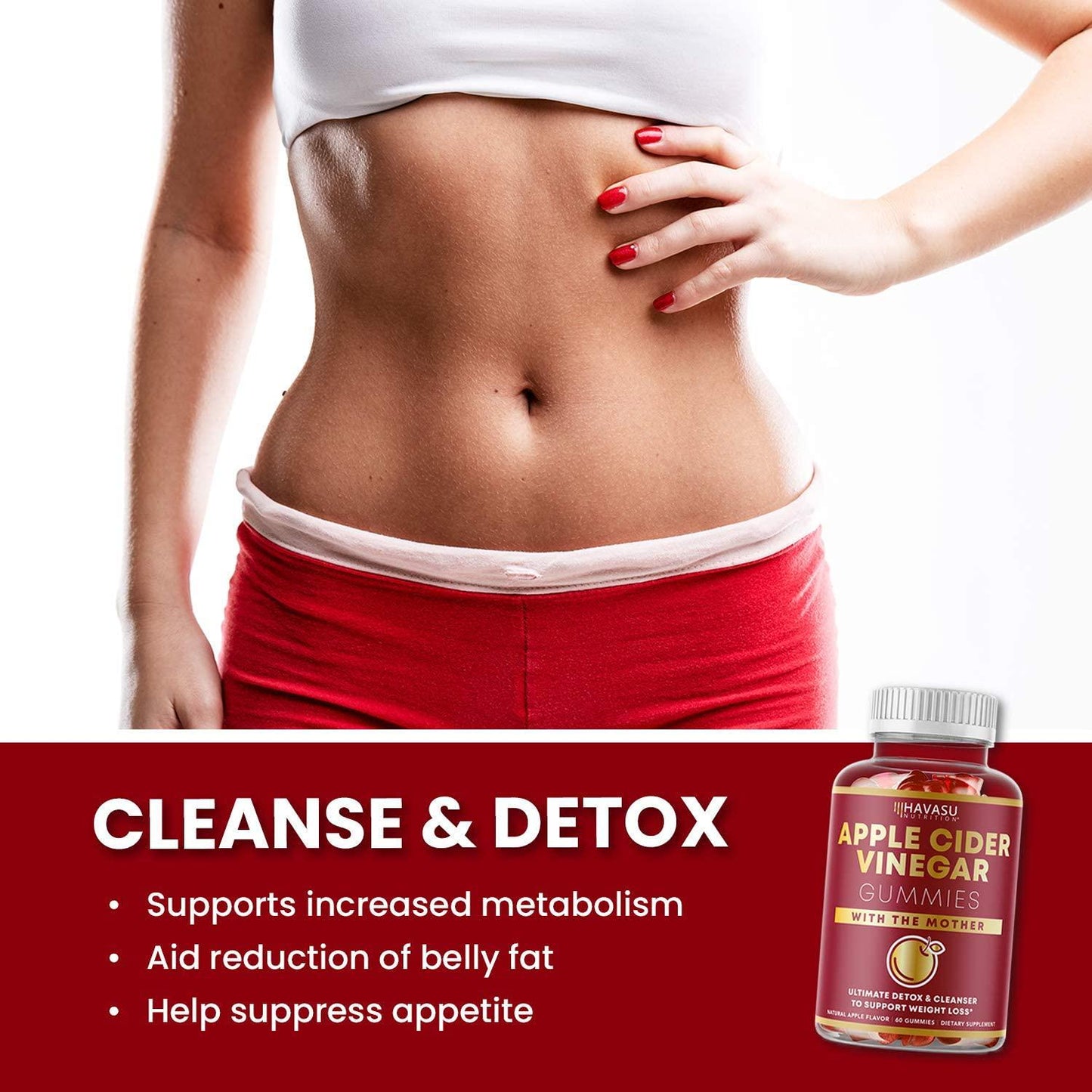 Elderberry Gummies with Zinc and Vitamin C with Apple Cider Vinegar Herbal Supplement Bundle for Potent Antioxidant Support Immune Defense and Detox Cleanse