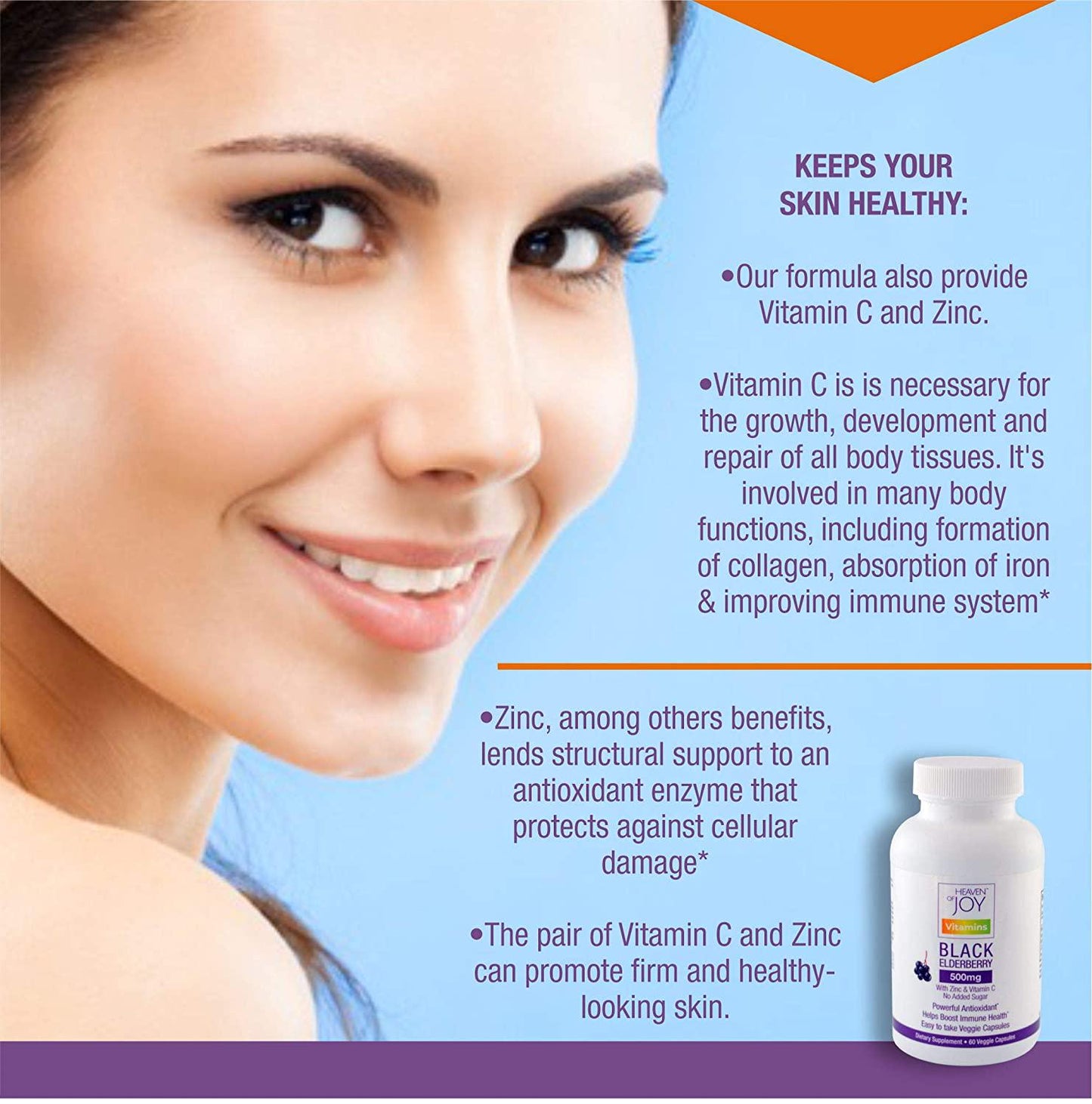 Elderberry Max 500 mg Plus VIT C and Zinc in Veg caps