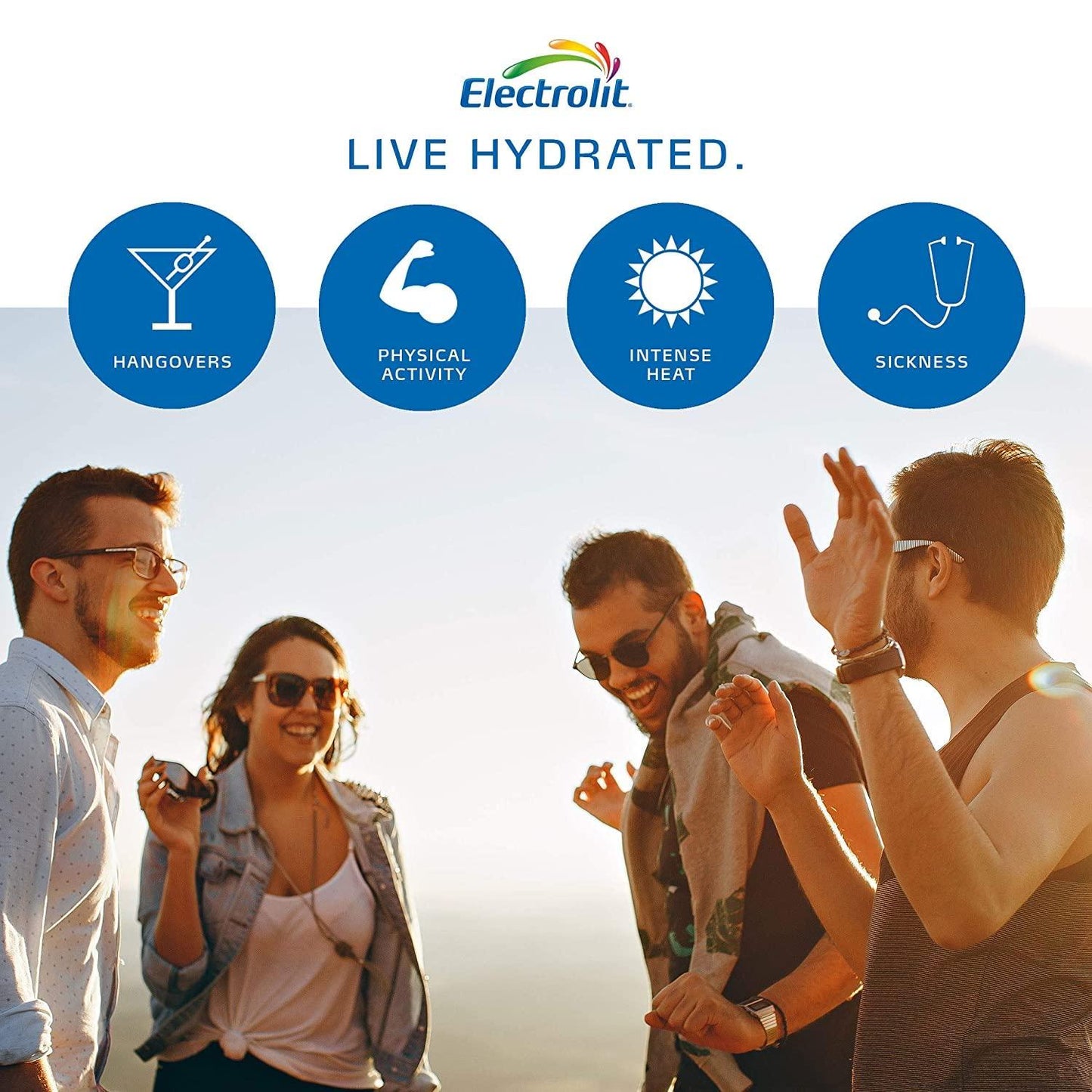 Electrolit Electrolyte Hydration and Recovery Drink, 21oz, ZERO Berry Blast, 12 Pack