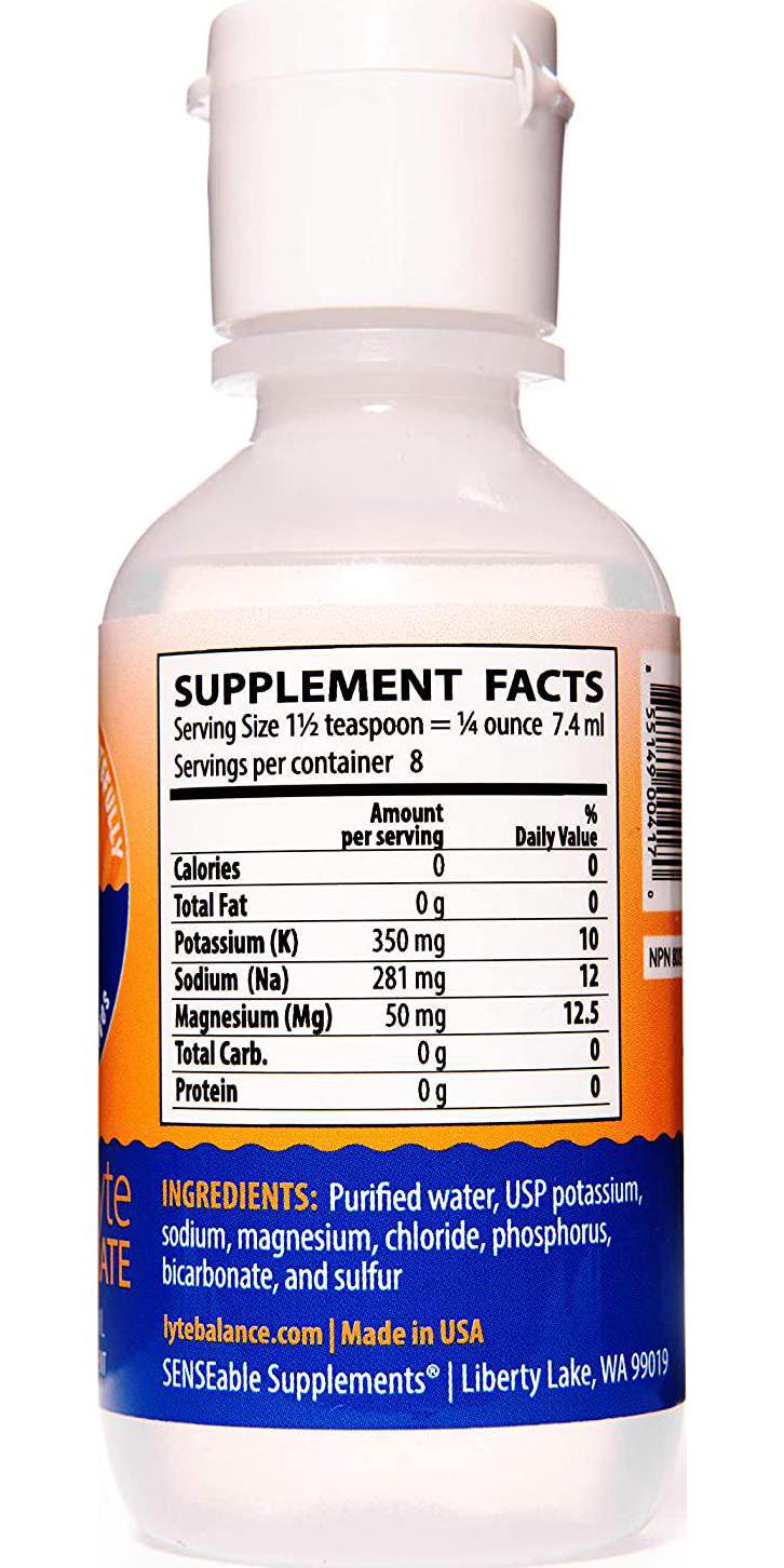 Electrolyte Mineral Drops Daily Hydration by Lyte Balance, 3-Pack Concentrated Liquid is 2oz Each Travel Size Sugar Free, Keto Friendly Rapid Rehydration, Hangover Cure - Salt, Potassium, and Magnesium