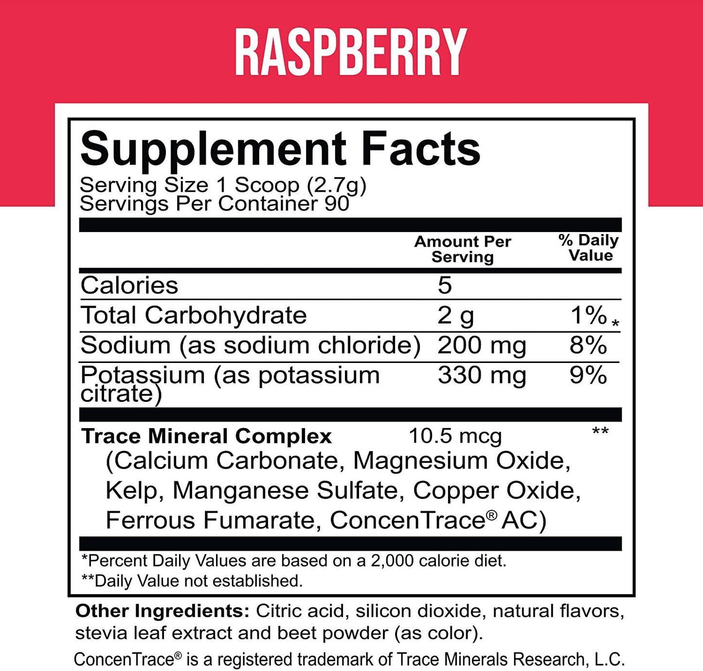 Electrolyte Mix Supplement Powder, 90 Servings, 72 Trace Minerals, Potassium, Sodium, Electrolyte Replacement Keto Drink | Raspberry Flavor | Dr. Price&#039;s Vitamins, No Sugar, Vegan, Non-GMO