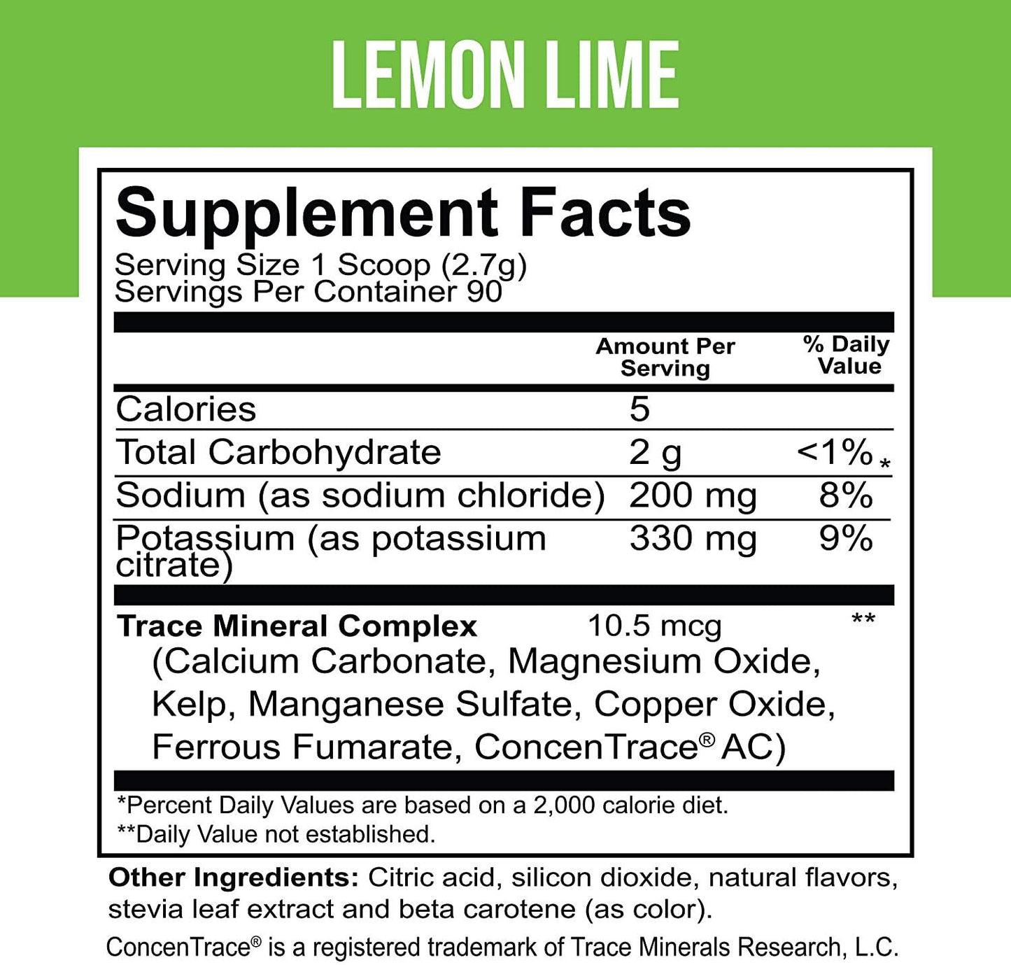 Electrolyte Mix Supplement Powder, 90 Servings, 72 Trace Minerals, Potassium, Sodium, Electrolyte Replacement Keto Drink | Lemon-Lime Flavor | Dr. Price's Vitamins, No Sugar, Vegan, Non-GMO