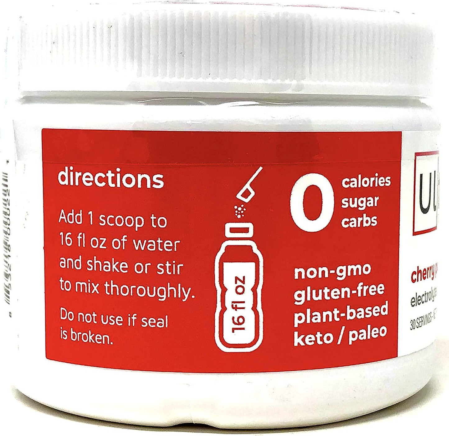 Electrolyte Powder - Balanced, Hydrating Electrolyte Replacement - 30 Serving Canisters - Cherry Pomegranate - 3.6 Ounces Each (Pack of 2)