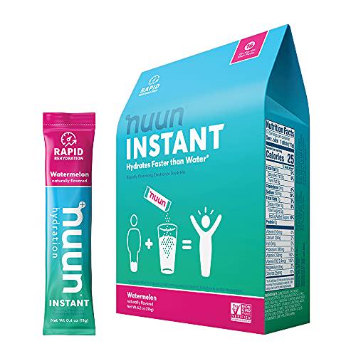 Electrolyte Powder Packets for Rapid Hydration | Nuun Instant (Watermelon, 16 Servings)