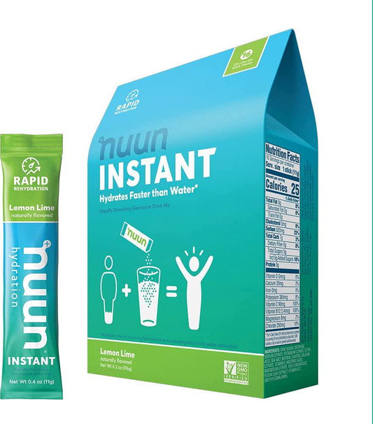 Electrolyte Powder Packets for Rapid Hydration | Nuun Instant (Lemon-Lime, 16 Servings)