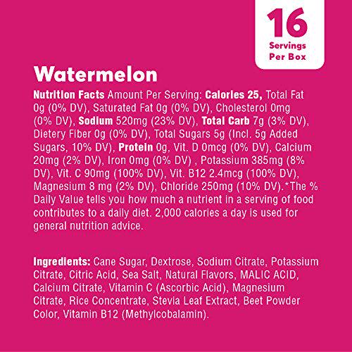 Electrolyte Powder Packets for Rapid Hydration | Nuun Instant (Watermelon, 16 Servings)