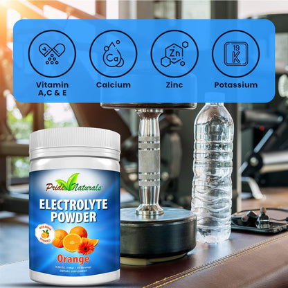 Electrolyte Powder - Refreshing Workout Recovery Electrolytes, Sugar Free, Gluten Free, Pure Keto and Paleo Hydration Beverage, Immune Boosting Vitamins (198 Grams, Orange Flavor)