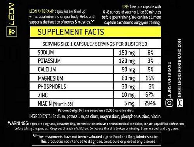 Electrolyte Salt Tablets - Sport Legs Supplement - 30 Capsules - Prevent Leg Cramps - Rapid Oral Rehydration - Prevent Your Headaches - Easy to Take Wherever You are (Box,3 Pack)