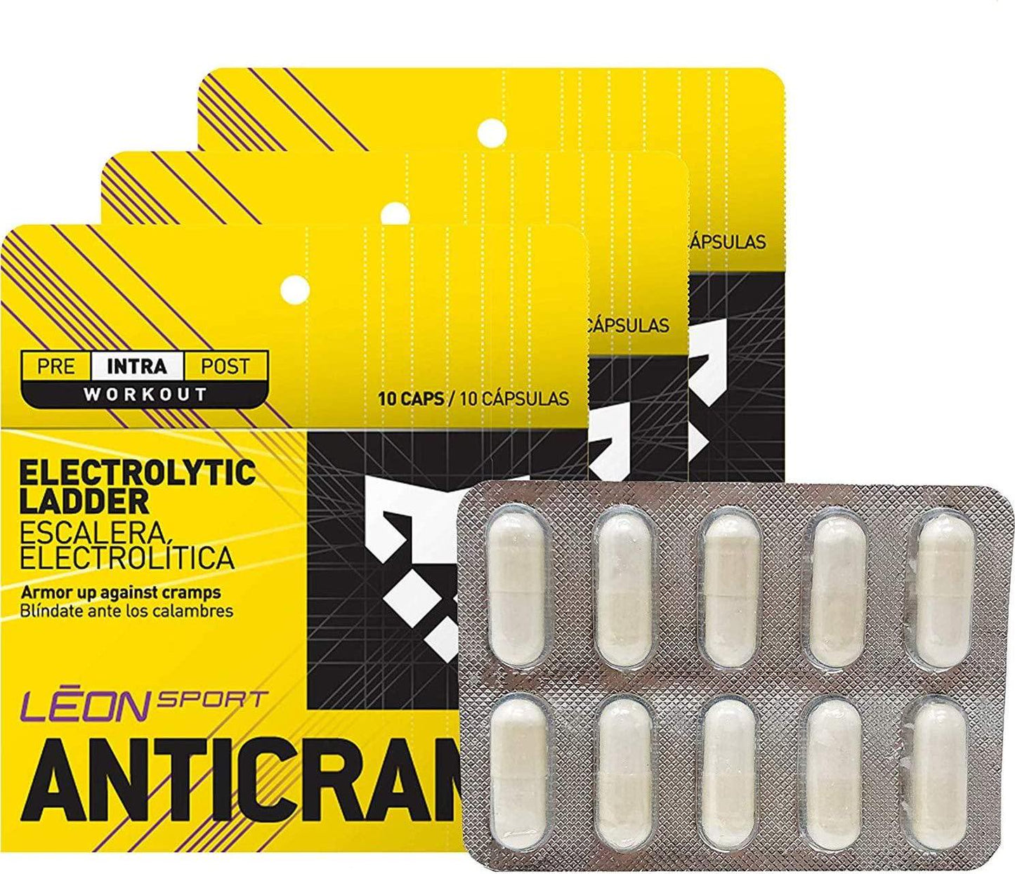 Electrolyte Salt Tablets - Sport Legs Supplement - 30 Capsules - Prevent Leg Cramps - Rapid Oral Rehydration - Prevent Your Headaches - Easy to Take Wherever You are (Box,3 Pack)