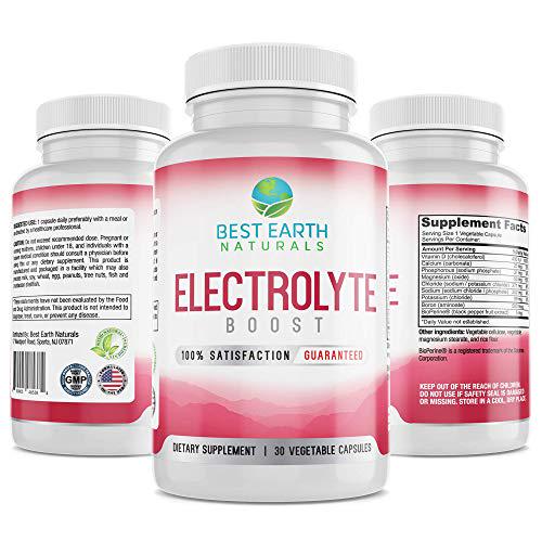 Electrolyte Support Supplement - Helps Support Electrolyte Balance with Vitamin D, Calcium, Magnesium, Sodium, Potassium, Boron and More!