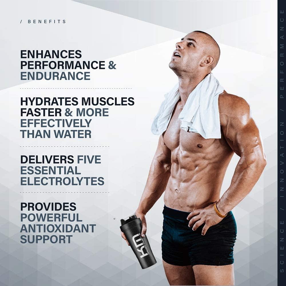 Electrolytes, Kaged Muscle Hydra-Charge Premium Electrolyte Powder, Hydration Electrolyte Powder, Pre Workout, Post Workout, Intra Workout, Apple Limeade, 60 Servings