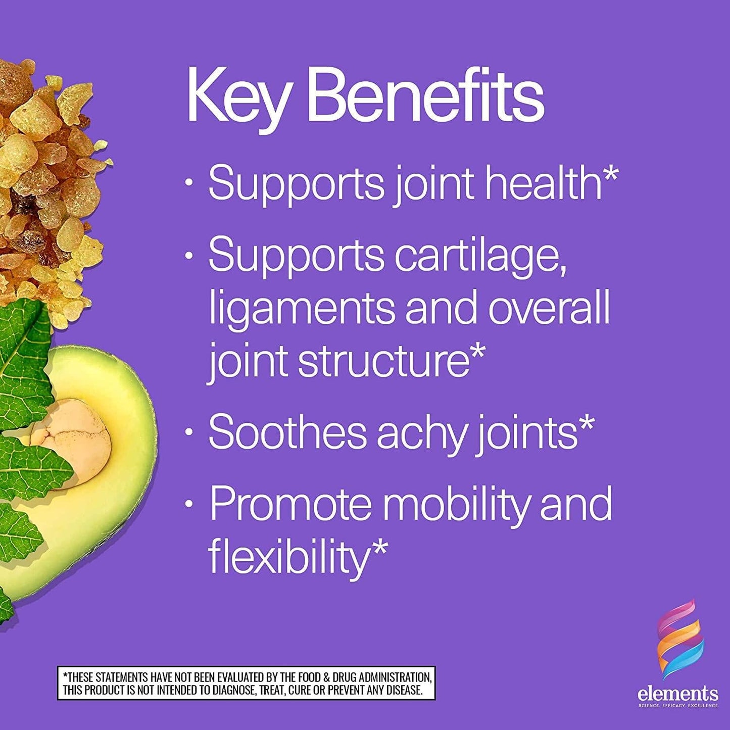 Elements Supreme Joints - Dietary Supplement, 3 Unique complexes Support Joint Health, Mobility and Comfort, Gluten Free, 60 Tablets (30 Servings)