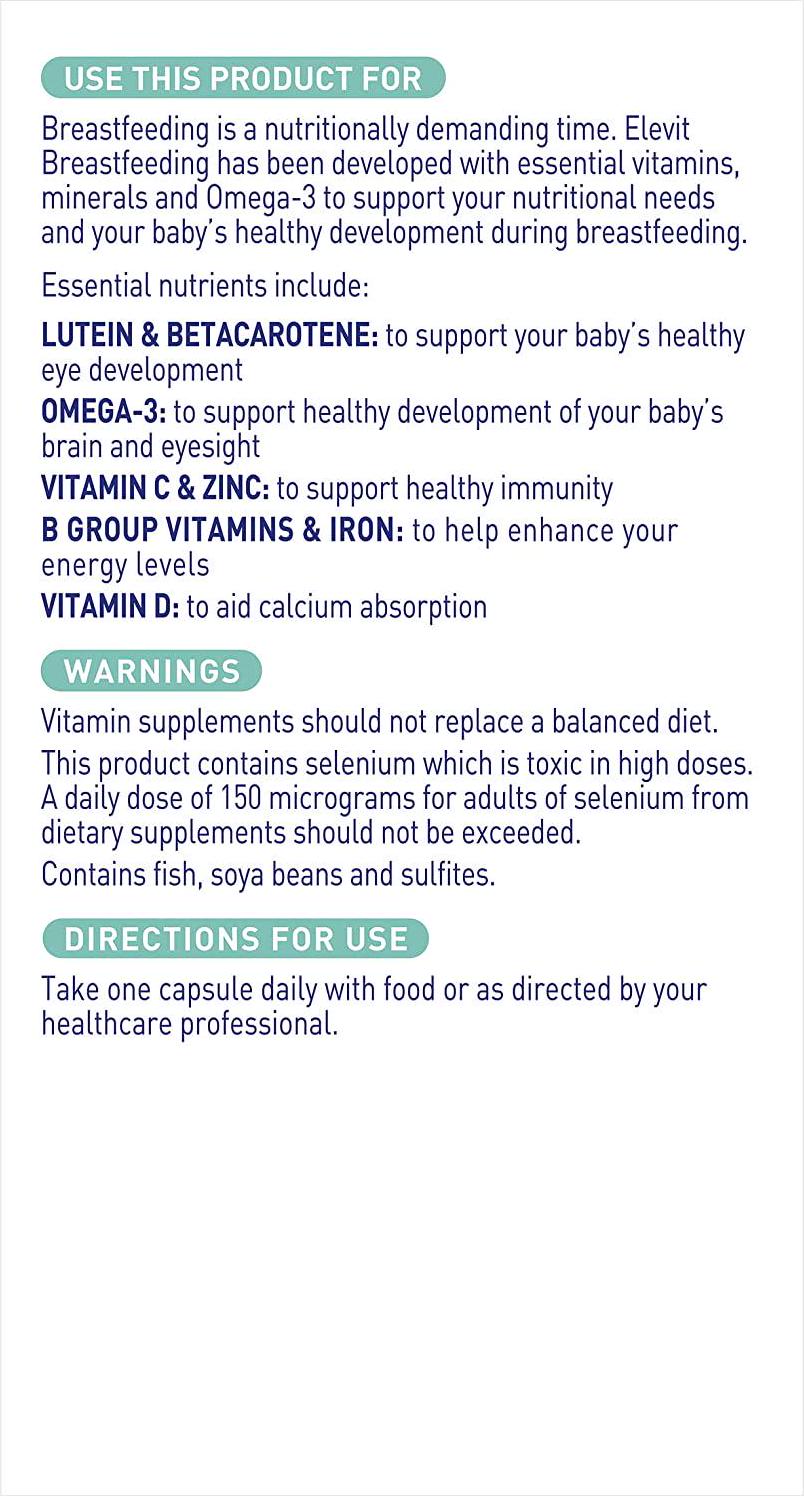 Elevit Breastfeeding Multivitamin Capsules 60 pack