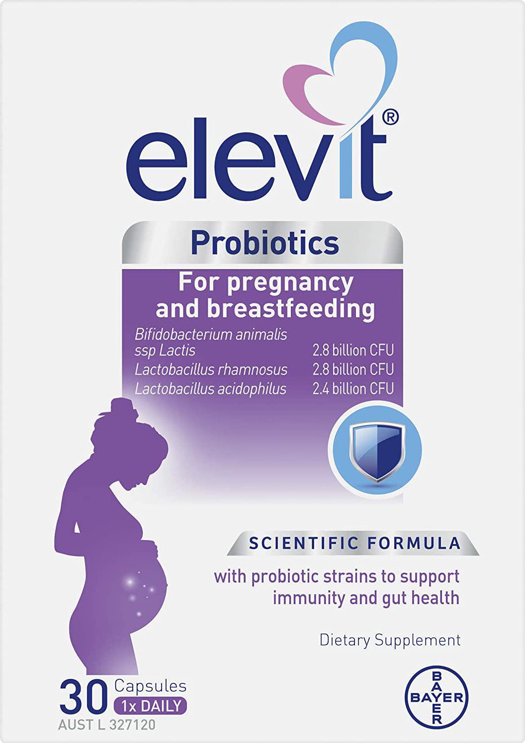 Elevit Probiotics For Pregnancy and Breastfeeding capsules 30 pack (30 days),