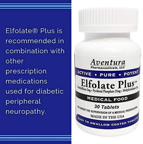 Elfolate PlusÂ 3mg 3 Pack L-Methylfolate Methyl Folate Methylfolate Medical Food Supplement Doctor Recommended Professional Strength Active Pure Potent 30 Tablets