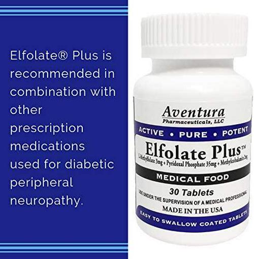 ElfolateÂ Plus 3mg L-Methylfolate Methyl Folate Methylfolate Medical Food Supplement Doctor Recommended Professional Strength Active Pure Potent 30 Tablets