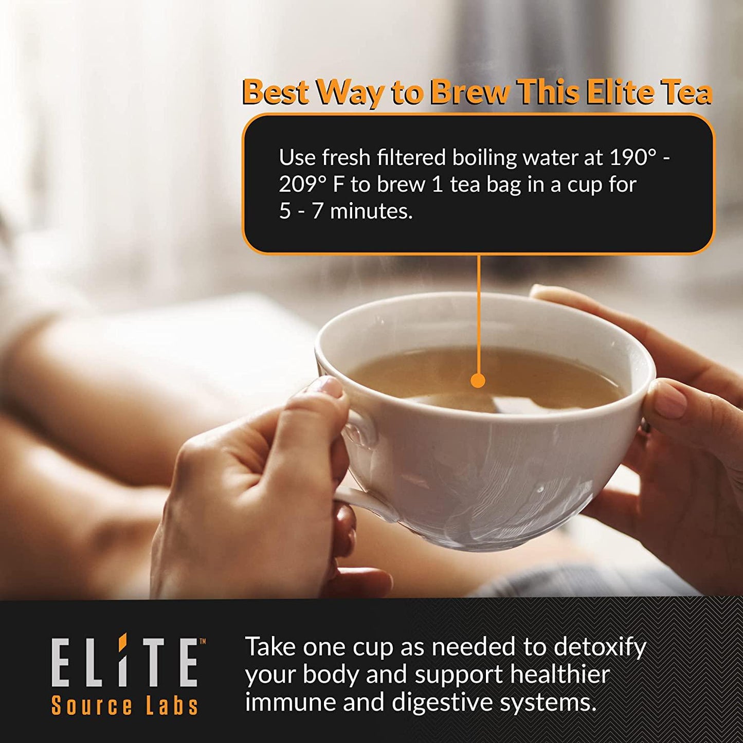 Elite Detox Tea For Body Cleanse - Get Rid Of Bloating and Constipation With Natural Organic Herbal Colon Cleanse Tea. 7 Loose Dried Herbs Including Senna, Ginger, and Fennel tea. 14 Day Detox Tea Bags