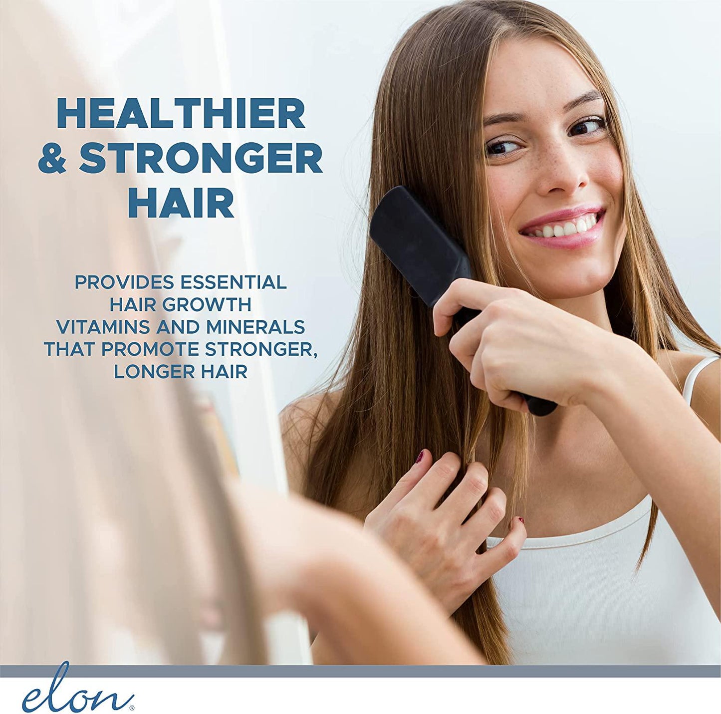 Elon Matrix 5000 with 5000 mcg Biotin | Healthier and Stronger Hair | Pharmaceutical-Grade Ingredients and Extended-Release | For All Hair Types (60 tablets)