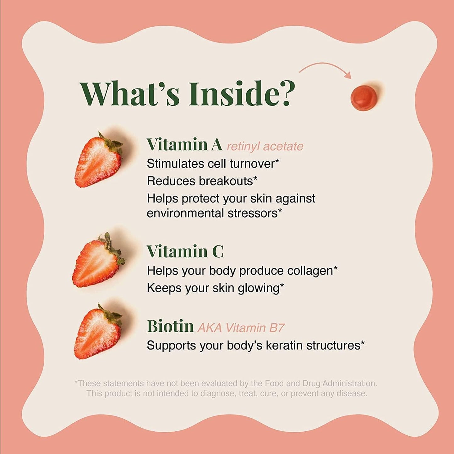 Embody Multivitamin Retinol Gummy - 180 Count, Strawberry Flavor - Vitamin A Supplement for Anti-Aging, Acne, and Clear Skin - Glowing and Youthful Hair, Skin and Nails - Biotin, Vitamin C