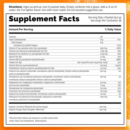 Emergen-C Citrus-ginger Gummies, Turmeric and Ginger, Immune Support Natural Flavors With High Potency Vitamin, Turmeric, Ginger, 36 Count