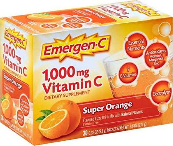 Emergen-C, Super Orange, 30 pkt, Pack of 2