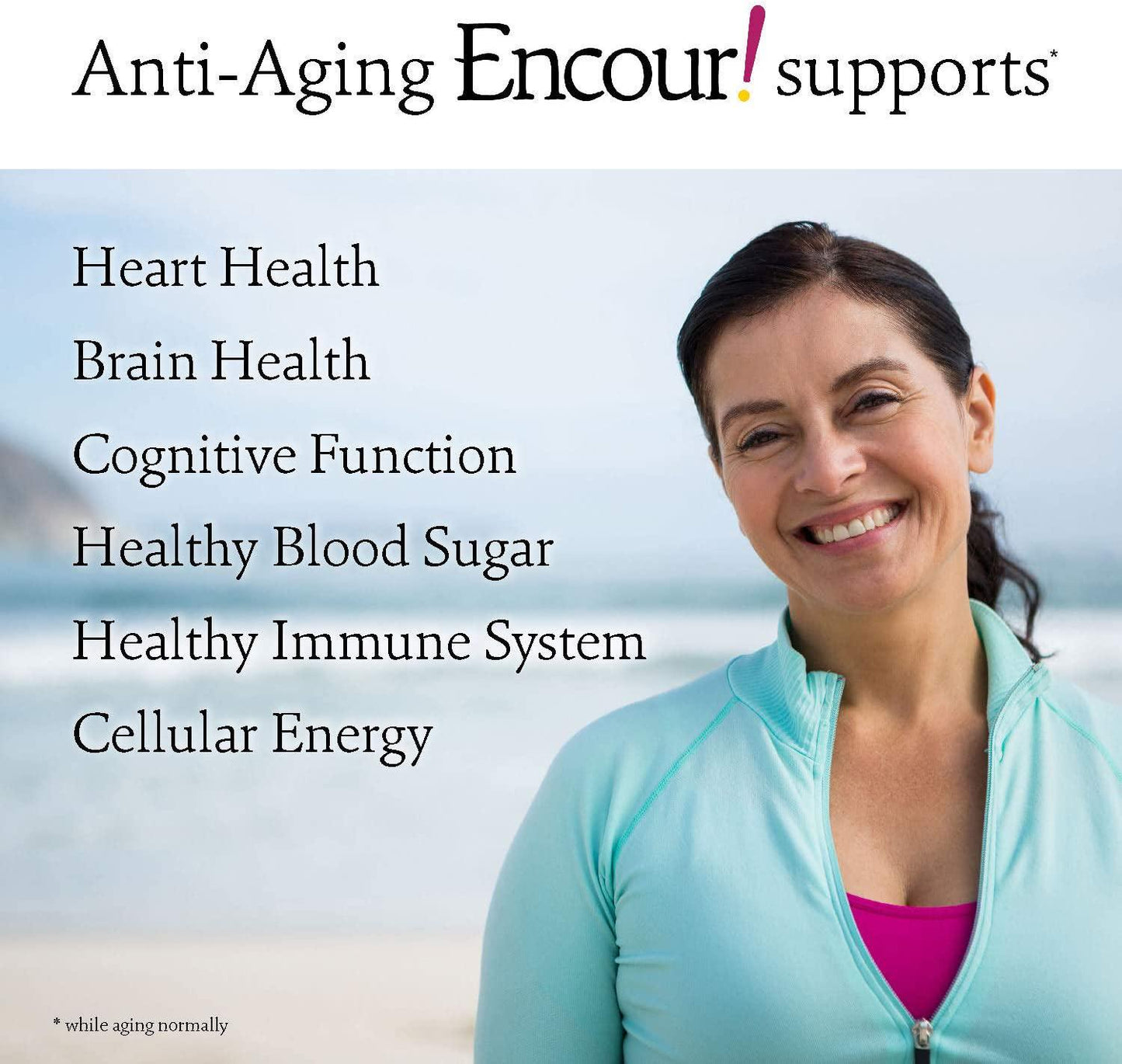Encour! Bioenergetic Anti-Aging Supplement | Single-Serve Drink Powder Packs | 30 Day Supply (Tangy Lemon)