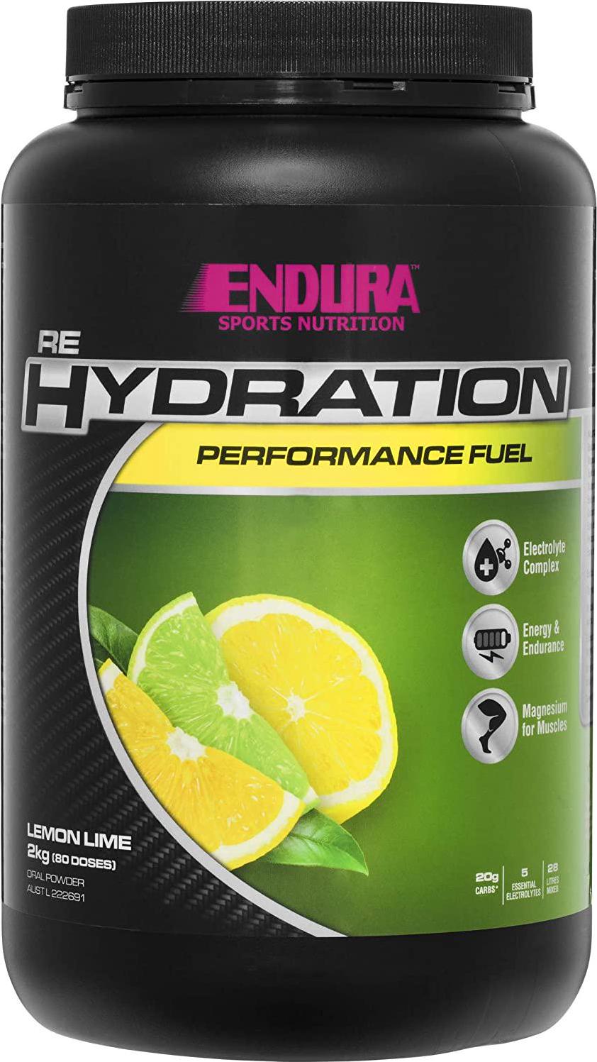 Endura Rehydration Performance Fuel, Lemon Lime, 2 Kilograms