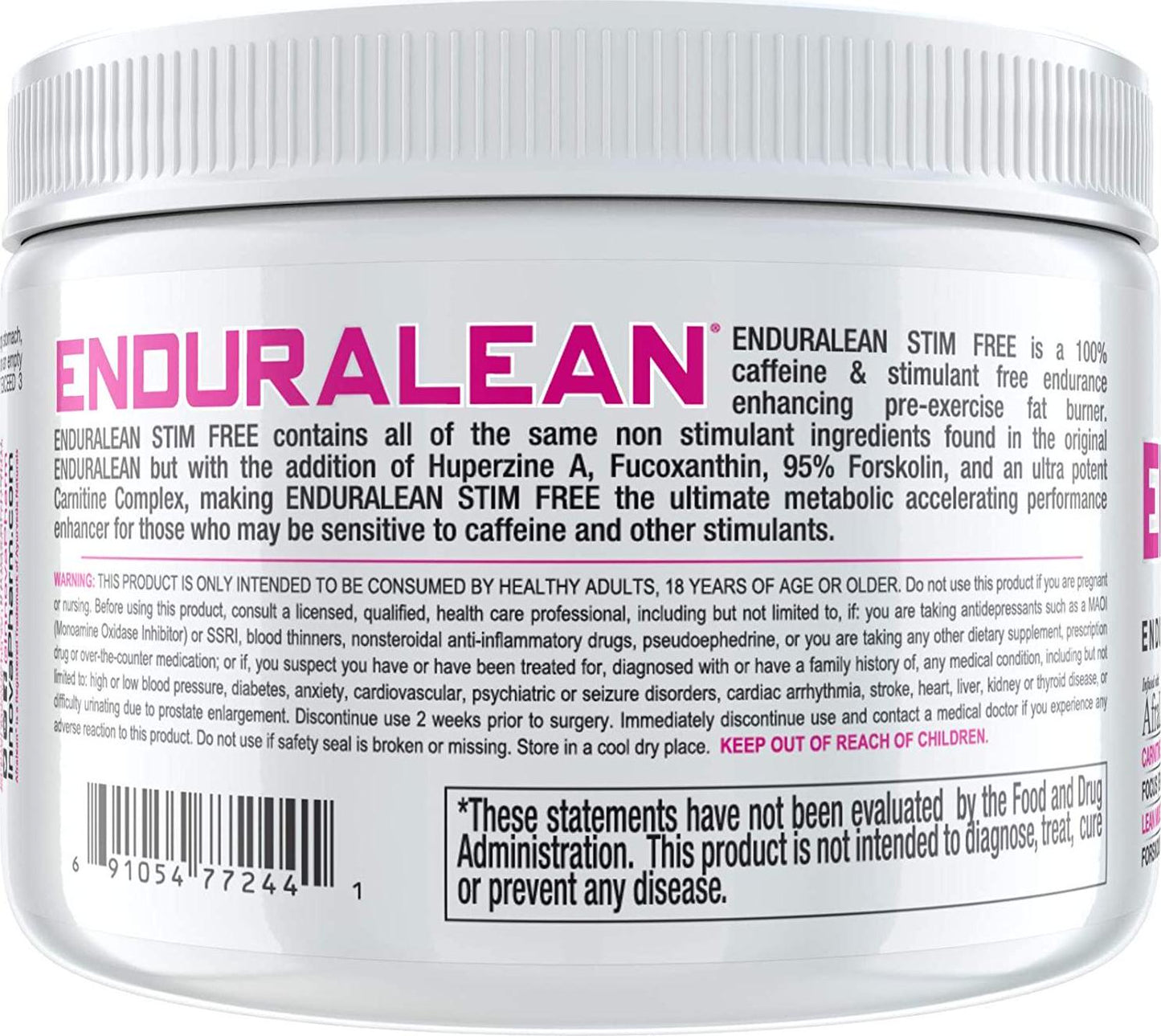 Enduralean Stim Free - Pink Lemonade - 84 Servings