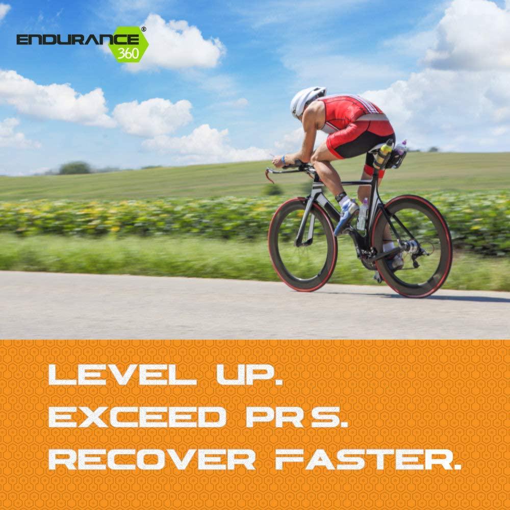 Endurance360 Caffeinated Sports Performance Supplement for Triathletes Runners Cyclists, VO2 Max, Smart Muscle Recovery, Aid Muscle Soreness, Muscular Endurance