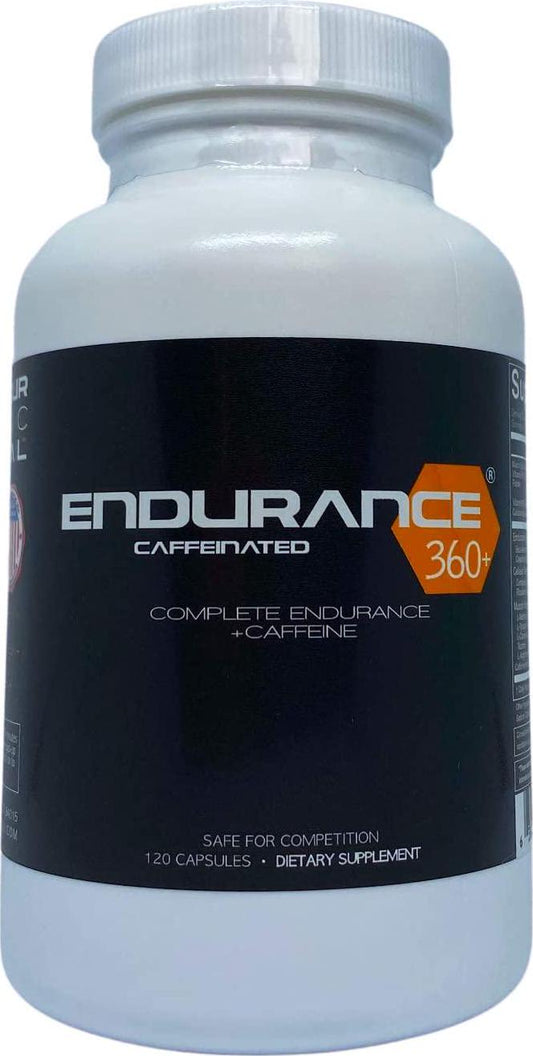 Endurance360 Caffeinated Sports Performance Supplement for Triathletes Runners Cyclists, VO2 Max, Smart Muscle Recovery, Aid Muscle Soreness, Muscular Endurance